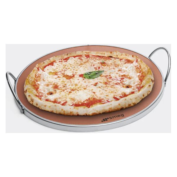 🔵🔵🔵 smeg prtx - pietra tonda per pizza e pane, diametro 35cm con 2 manici