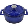 Ⓜ️🔵🔵🔵 Pentole Agnelli COGHSRP10410B - Mini casseruola in ghisa, rotonda, smaltata BLU,