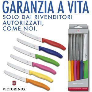 Victorinox Ⓜ️🔵🔵🔵 VICTORINOX V-6.78 39.6G - Set di 6 coltelli da tavola o cucina Swiss Classic con