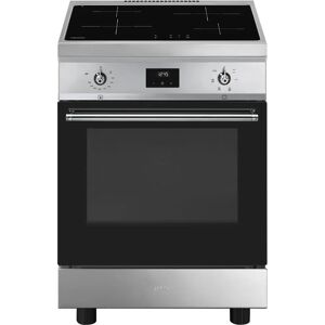 ⓜ️🔵🔵🔵 smeg c6imxt2 - cucina, piano cottura a a induzione, 60x60 cm, acciaio inox, forno