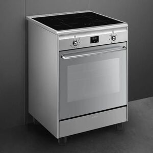 ⓜ️🔵🔵🔵👌 smeg cx60isvt9 - cucina con piano a induzione, acciao inox, 60 cm, classe a