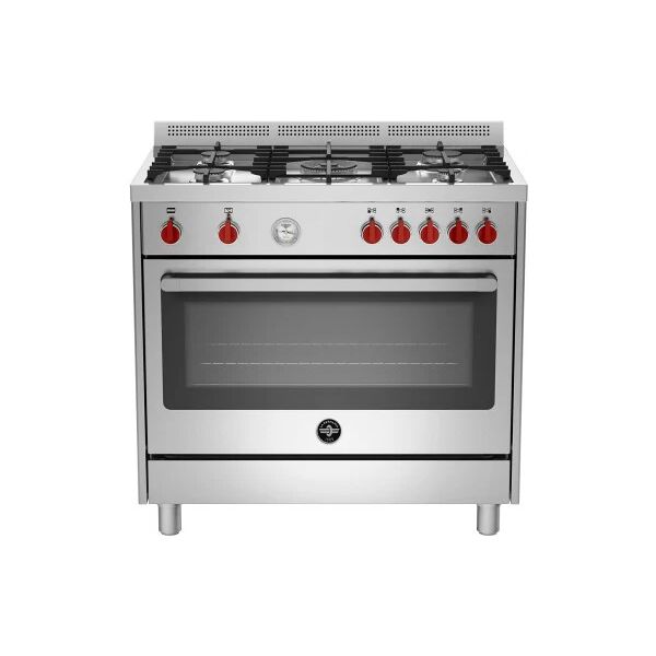 Ⓜ️🔵🔵🔵👌 bertazzoni la germania prm965gxt - cucina 5 fuochi gas, acciaio inox, forno g