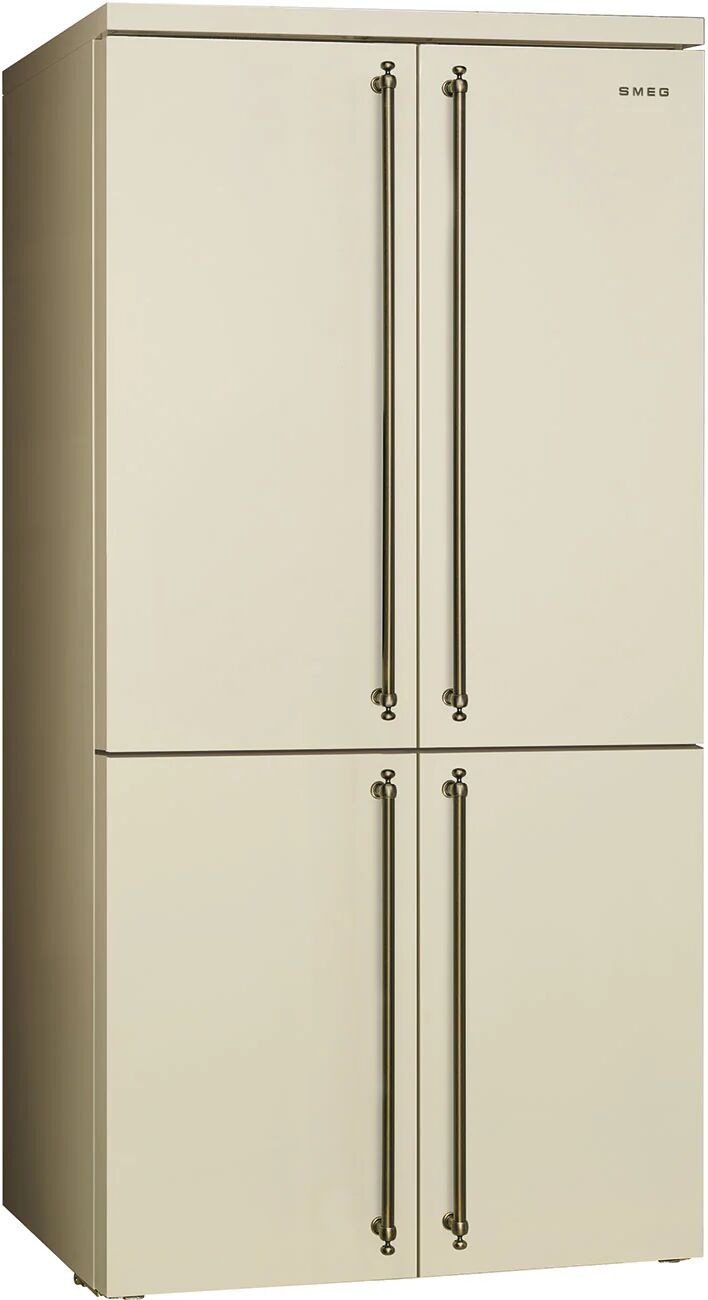 SMEG Ⓜ️ Smeg FQ60CPO5 - Frigorifero 4 porte, Estetica Coloniale, Panna, No Frost Totale,