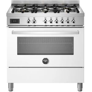 Ⓜ️🔵🔵🔵 BERTAZZONI PRO96L1EBIT - Piano cottura a gas, 6 fuochi, Serie Professional, Bianc