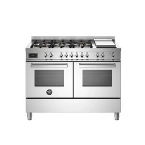 Ⓜ️🔵🔵🔵 BERTAZZONI PRO126G2EXT - Piano cottura con 6 fuochi a gas, Serie Professional, Ac