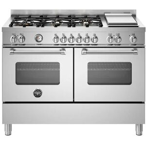 Ⓜ️🔵🔵🔵 BERTAZZONI MAS126G2EXT - Piano cottura a gas, 6 fuochi, Bruciatore ad altro rendi