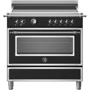 Ⓜ️🔵🔵🔵 BERTAZZONI HER95I1ENET - Cucina con piano induzione, 90 cm, NERO OPACO, forno ele