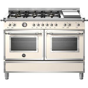 Ⓜ️🔵🔵🔵 BERTAZZONI HER126G2EAVT - Piano cottura a gas, 6 Fuochi, Serie Heritage, Avorio,