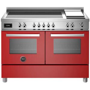 Ⓜ️🔵🔵🔵 BERTAZZONI PRO125I2EROT - Piano cottura a Induzione, Serie Professional, Rosso, 1