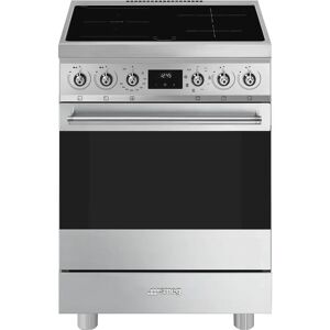 ⓜ️🔵🔵🔵 smeg c6imx2 - cucina, piano cottura a a induzione, 60x60 cm, acciaio inox, forno