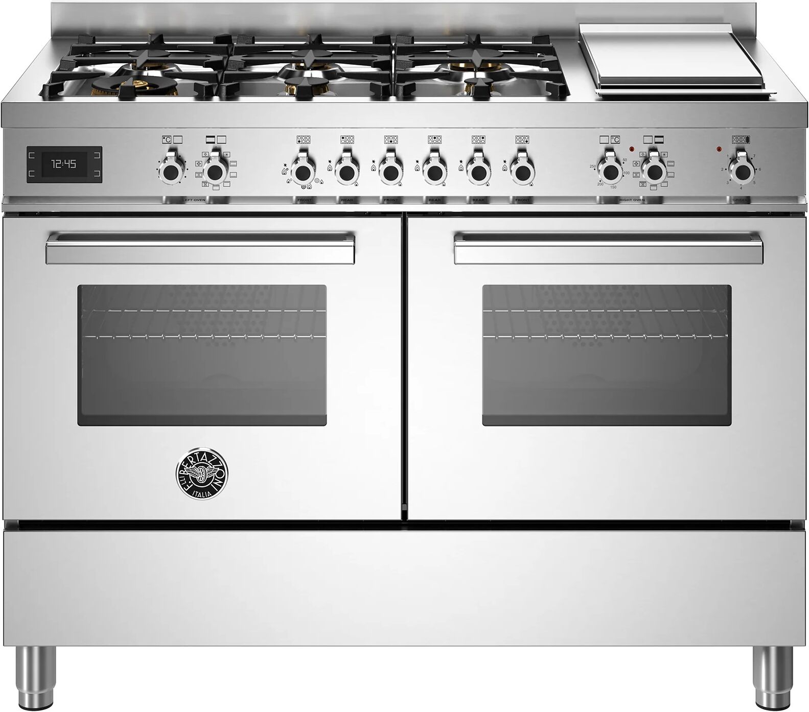 Ⓜ️🔵🔵🔵 BERTAZZONI PRO126G2EXT - Piano cottura con 6 fuochi a gas, Serie Professional, Ac