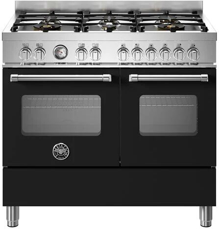 Ⓜ️🔵🔵🔵 BERTAZZONI MAS106L2ENET - Piano cottura a gas, 6 fuochi, Bruciatore ad altro rend