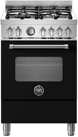 Ⓜ️🔵🔵🔵 BERTAZZONI MAS64L1ENET - Piano cottura a gas, 4 Fuochi, Serie Master, Nero Opaco,