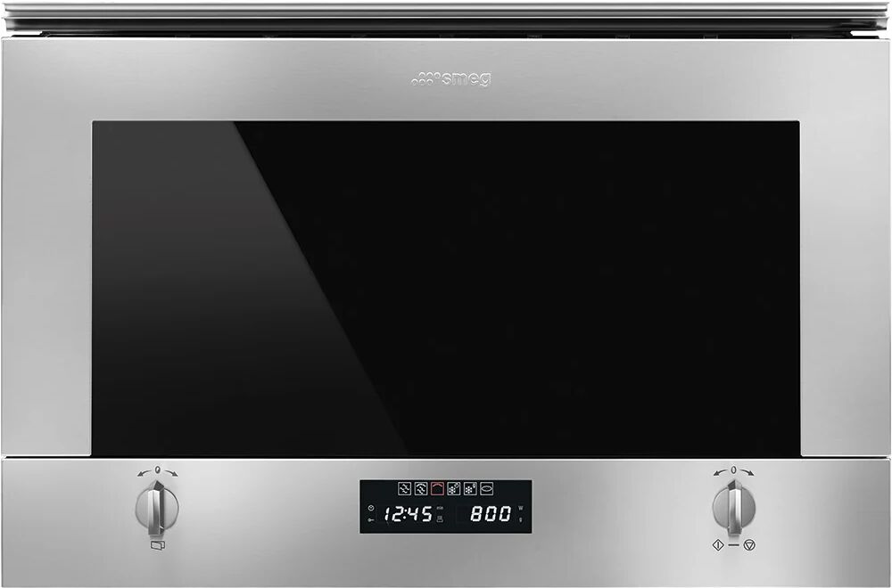 Ⓜ️🔵🔵🔵 Smeg MP422X1- Microonde da Incasso, con Grill, Acciaio Inox, Elettrico