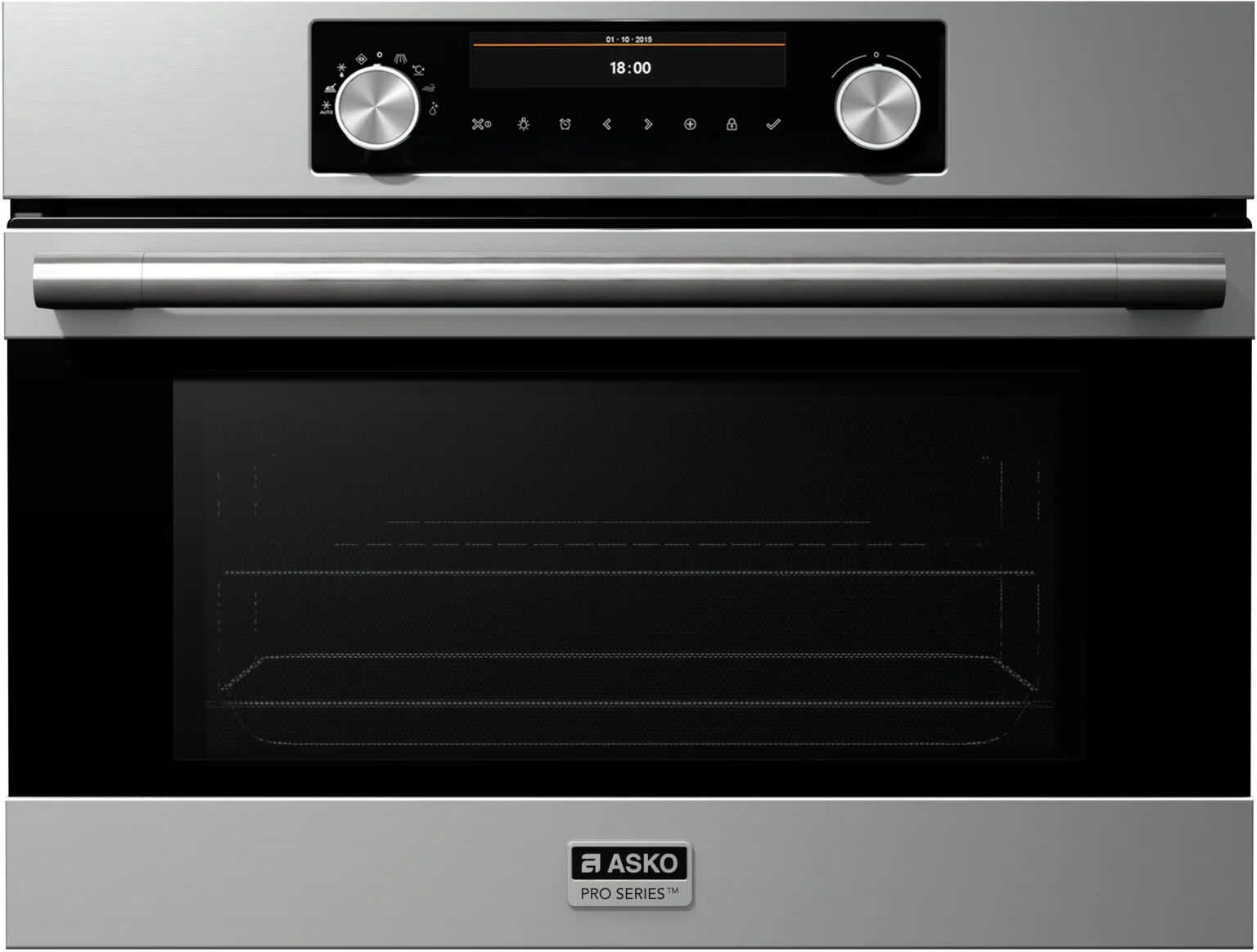 Ⓜ️🔵🔵🔵 Asko OM 8483 S - Forno Microonde Pro Series, Acciaio Inox, 45 cm, 50 litri