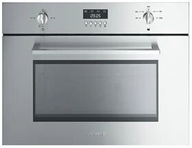 SMEG SC445MX - Forno compatto a microonde con grill, inox antimpronta. Estetica Selezione