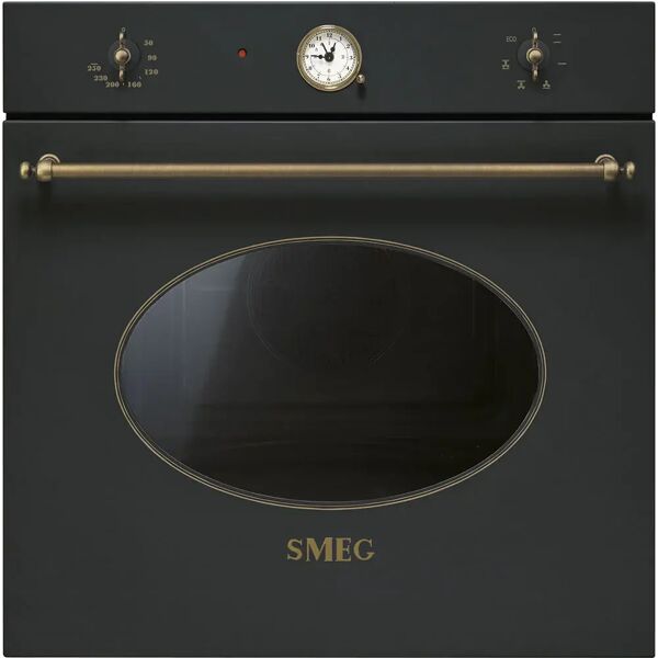 smeg Ⓜ️🔵🔵🔵👌 smeg sf800ao - forno ventilato, 60 cm, antracite, estetica coloniale. classe