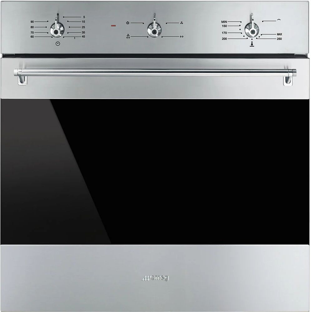 Ⓜ️🔵🔵🔵👌 Smeg SF6341GVX - Forno a gas/elettrico ventilato, inox antimpronta, 60 cm. Es