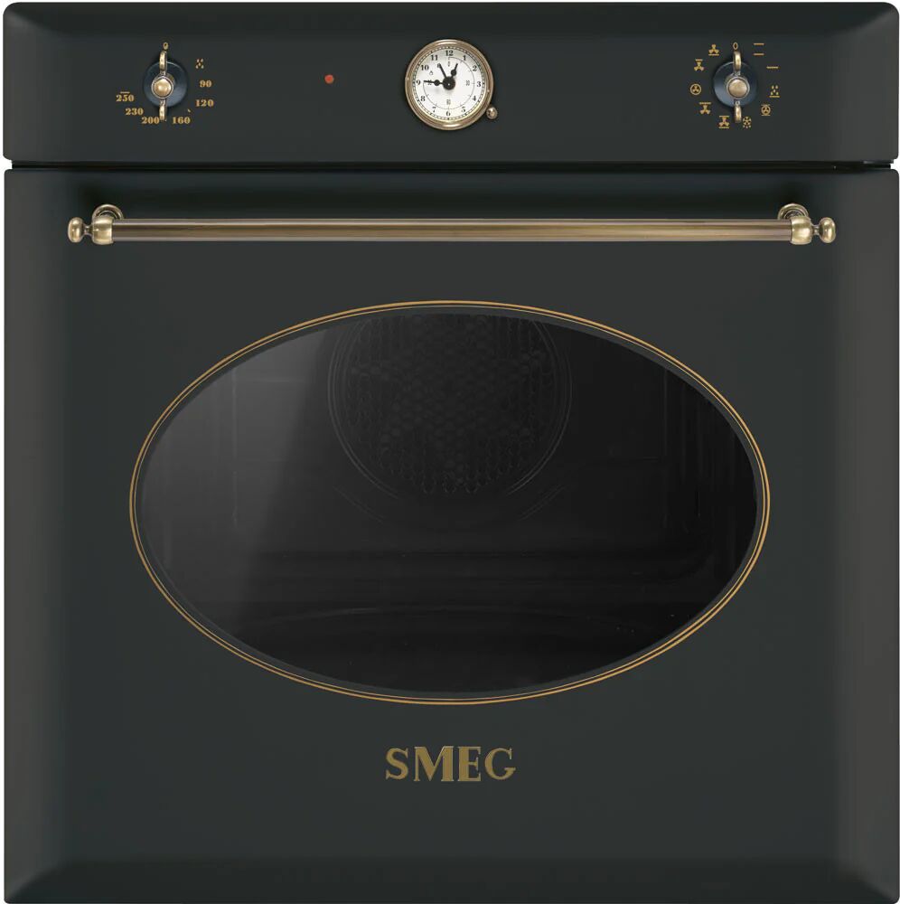 Ⓜ️🔵🔵🔵👌 Smeg SF855AO - Forno termoventilato, 60 cm, antracite, Estetica Coloniale. Cl