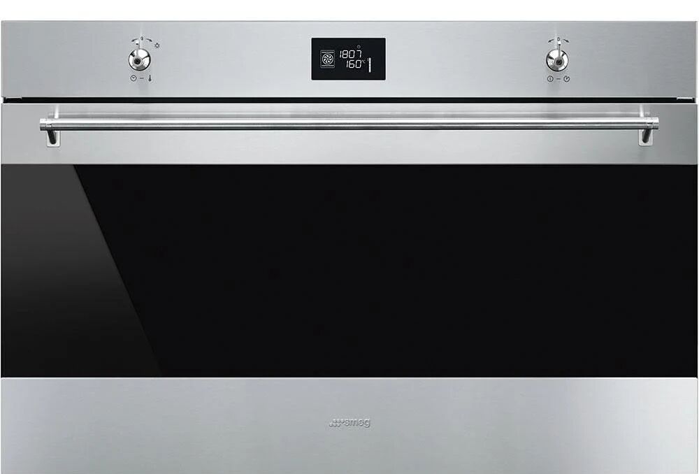 Ⓜ️🔵🔵🔵 Smeg SF9390X1 - Forno termoventilato, 90 cm, inox antimpronta, Estetica Classica.