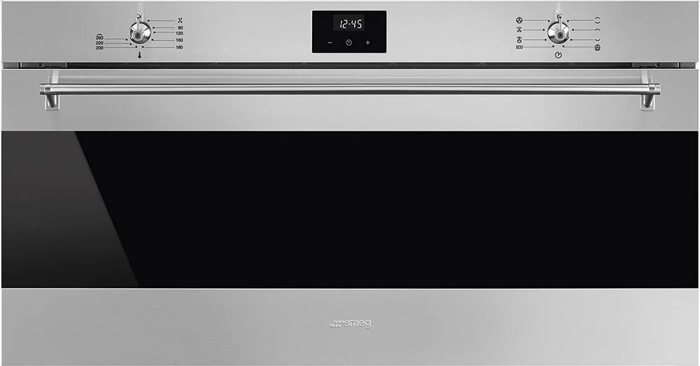 Ⓜ️🔵🔵🔵 Smeg SFR9300X - Forno termoventilato, 90 cm, inox, Estetica Classica. Classe ener