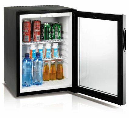 Ⓜ️🔵🔵🔵 Vitrifrigo HC40V - Minibar ad assorbimento, porta a vetro, 40 lt, luce interna LE