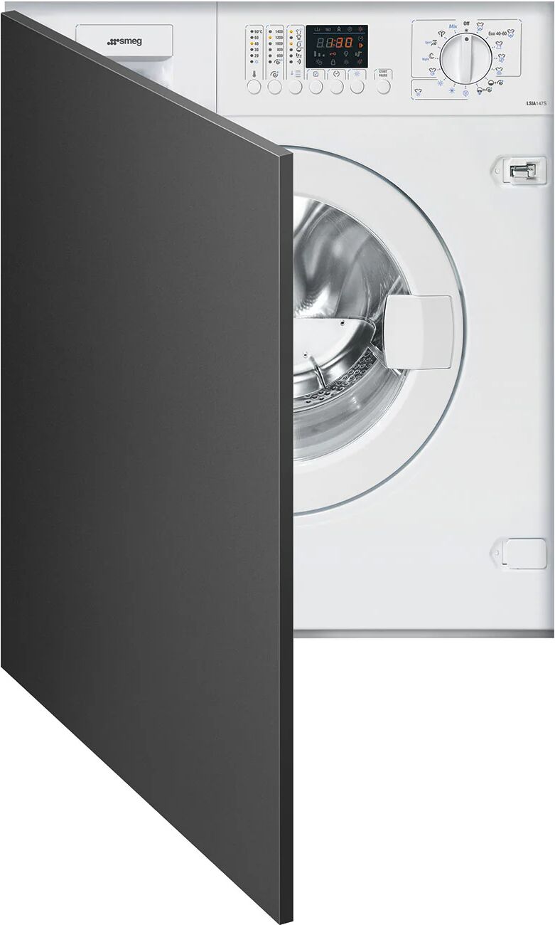 Ⓜ️🔵🔵🔵 Smeg LSIA147S - Lavasciuga, Incasso, Bianco, 60 cm, Nuova Classe E