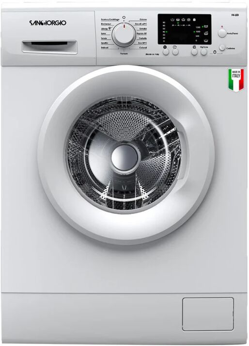 San Giorgio Ⓜ️ SanGiorgio F812L - Lavatrice 8kg, centrifuga 1200 giri, MADE IN ITALY, 5 ANNI GAR