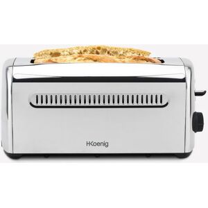 Ⓜ️🔵🔵🔵 H.Koenig TOS32 - Tostapane grande INOX, fessure taglia XL, per 2 fette di pane in