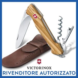 Ⓜ️🔵🔵🔵 VICTORINOX WINE MASTER OLIVO - Coltello multiuso dedicato ai sommelier, in legno