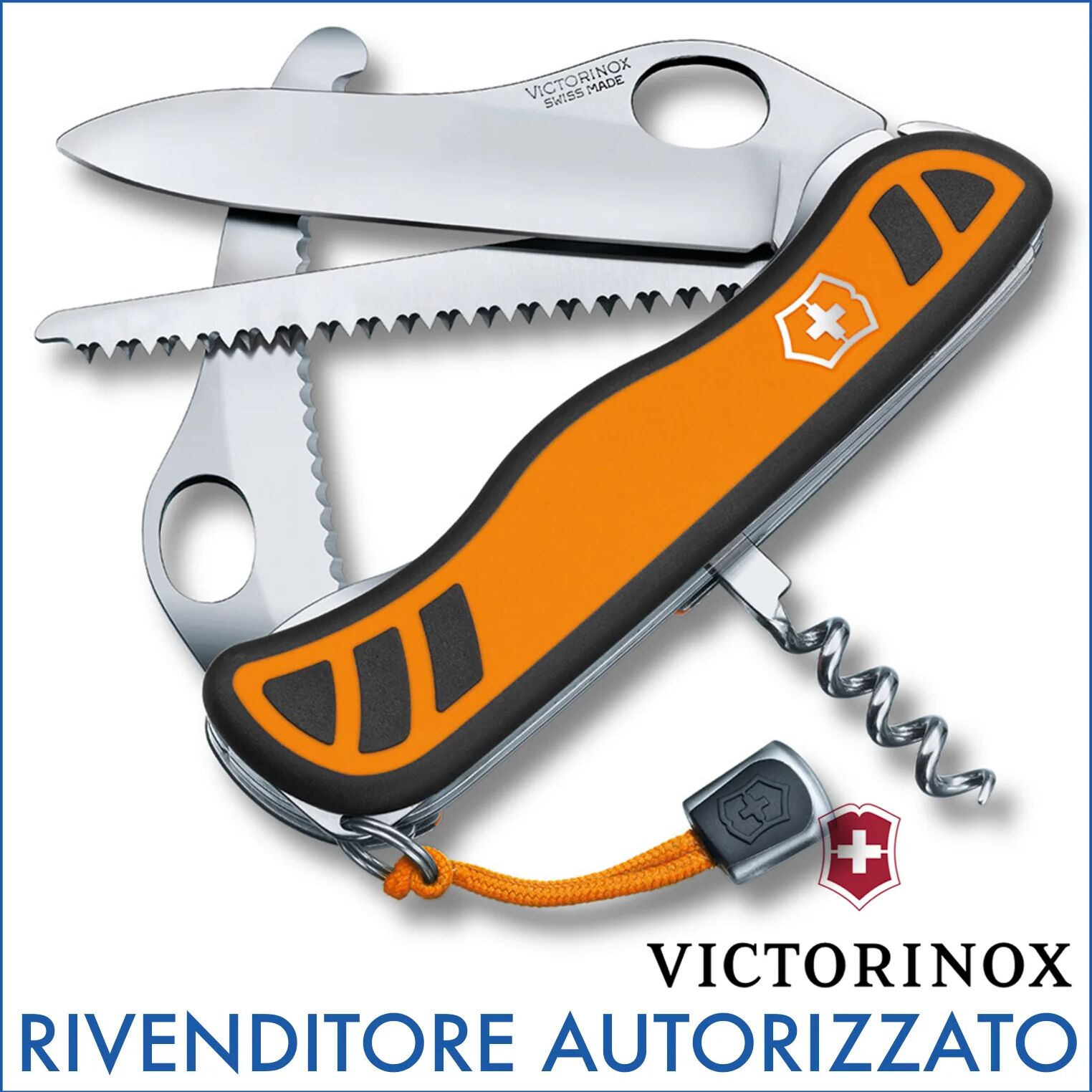 Ⓜ️🔵🔵🔵 VICTORINOX HUNTER XT GRIP - Coltellino multiuso progettato specificamente per i c