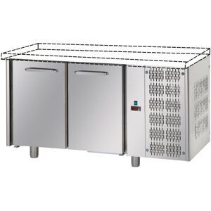 Tecnodom Tavolo Refrigerato Positivo 2 Porte GN 1/1 Senza Piano di Lavoro