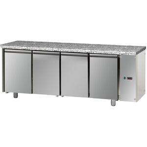 Tecnodom Tavolo Refrigerato Pasticceria 4 Porte Prof. 80 Senza Motore Piano in Granito