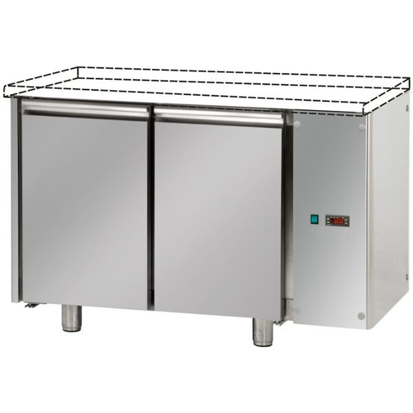 tecnodom tavolo refrigerato pasticceria 2 porte prof. 80 senza motore senza piano di lavoro