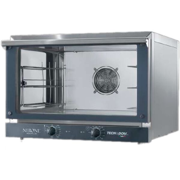 tecnodom forno a convezione fem03nepsv-plus 3 teglie gn1/1 o 60x40 cm elettromeccanico