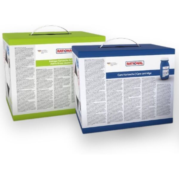 rational combo detergente + care autodose 56.01.914+56.01.912 verde e blu icombi pro® con icaresystem autodose 6+6 cartucce