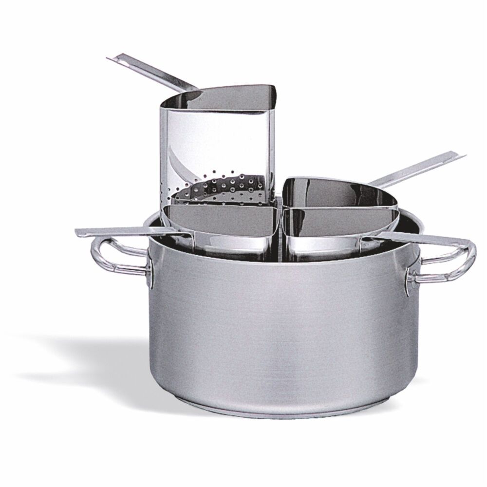 Karel Casseruola Inox Completa con 4 Colapasta Ø35 H 21 cm 20,2 Litri