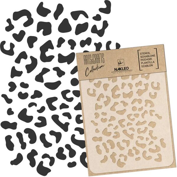 nakleo stencil riutilizzabile artigianato scrapbooking // stampa leopardo a3 (30x42cm)