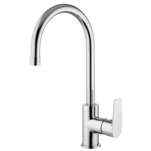 PAFFONI Miscelatore per lavello monocomando con canna orientabile serie Lime LM180CR Cromato Ottone