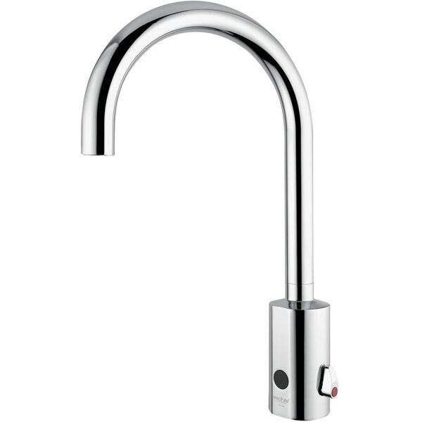 idral miscelatore elettronico lavabo/lavello serie curve a fotocellula con alimentazione a batteria 02506 cromato ottone