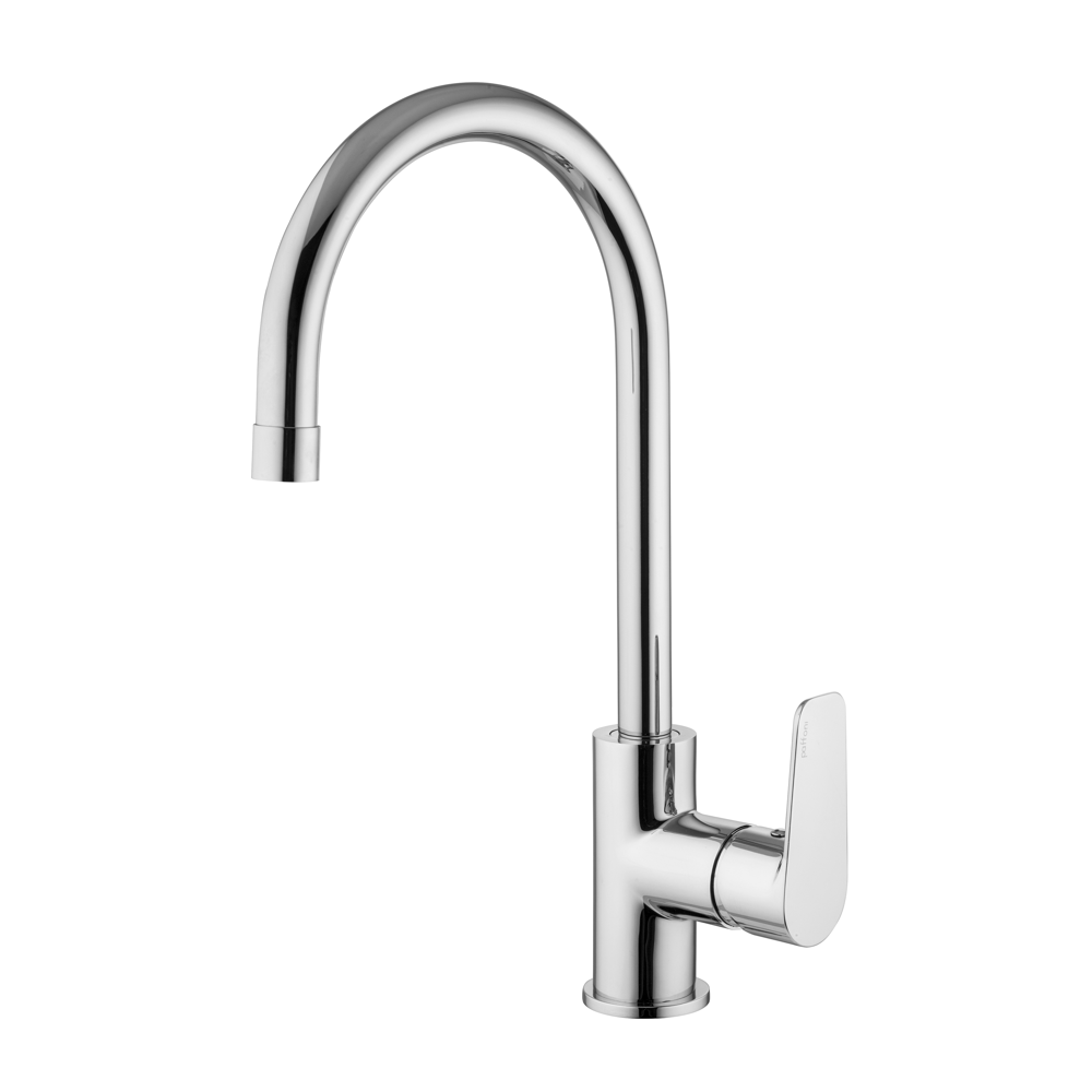 PAFFONI Miscelatore per lavello monocomando con canna orientabile serie Lime LM180CR Cromato Ottone