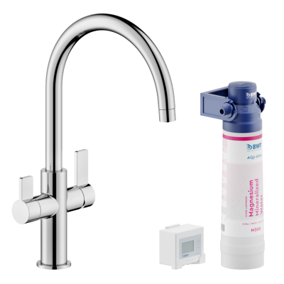 NOBILI Bicomando per lavello con sistema filtrante serie Sorgente Filtra FL96824/3VBCR Cromato Ottone NOBILI Bicomando per lavello con sistema filtrante serie Sorgente Filtra FL96824/3VBCR Cromato Ottone