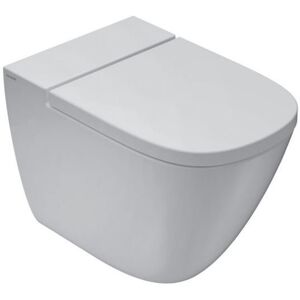 CERAMICA GLOBO Vasomulti a terra in ceramica 58x37 cm Globo Stockholm LA001BI Bianco Ceramica Con copri wc soft close