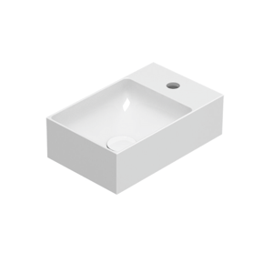 CERAMICA GLOBO Lavabo in ceramica 40x25 cm Globo T-EDGE B6R40BI Bianco Ceramica