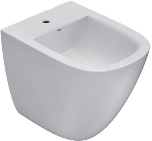 CERAMICA GLOBO Bidet a terra in ceramica 51x37 cm Globo Stockholm LA010BI Bianco Ceramica