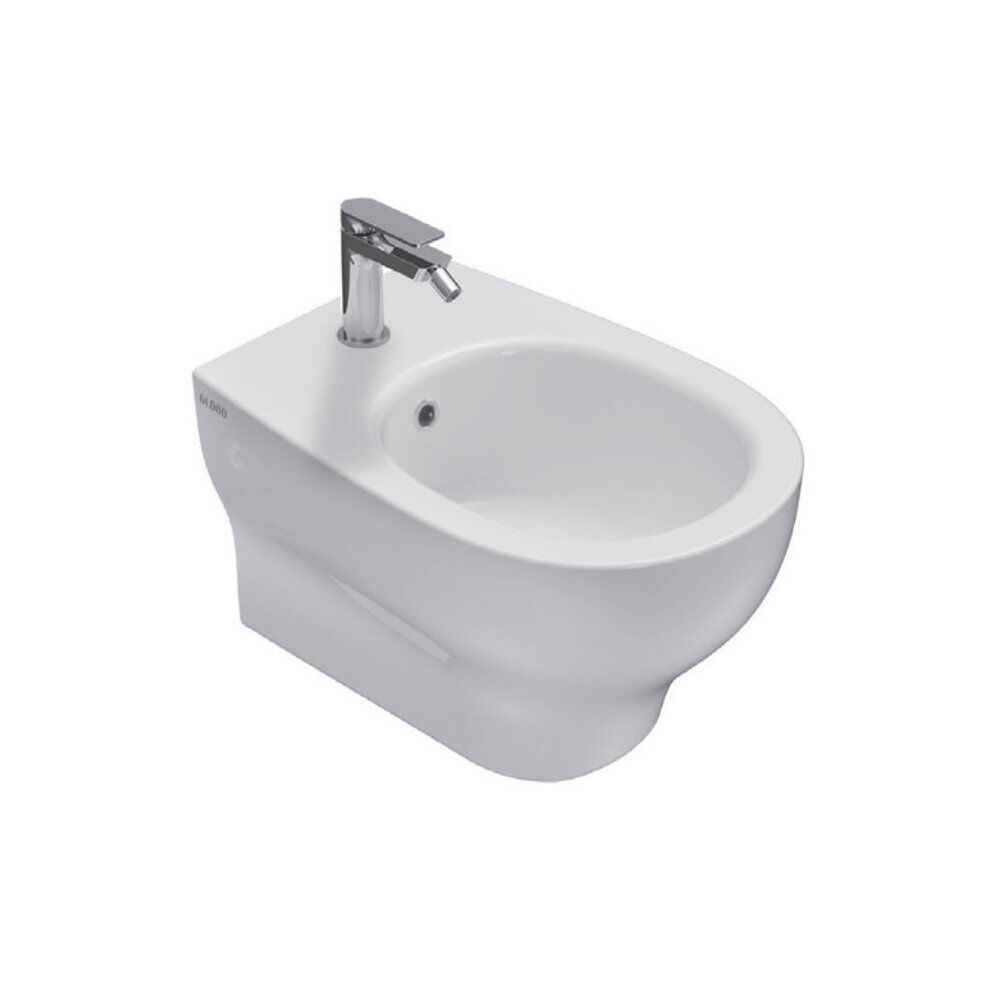 CERAMICA GLOBO Bidet sospeso in ceramica 52x36 cm Globo Grace GRS10BI Bianco Ceramica