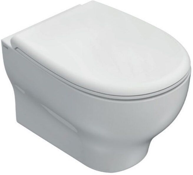 CERAMICA GLOBO Vaso sospeso in ceramica 52x36 cm Globo Grace GRS03BI Bianco Ceramica Con copri wc soft close