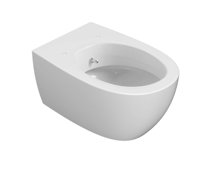 CERAMICA GLOBO Vaso/bidet sospeso in ceramica 54x36 cm Globo 4All MDB02BI Bianco Ceramica Con copri wc