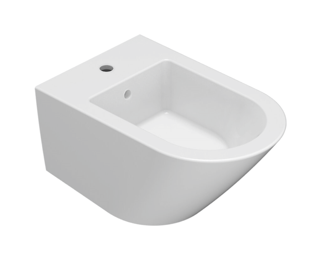 CERAMICA GLOBO Bidet sospeso in ceramica 57x36 cm Globo Forty3 FOS09BI Bianco Ceramica