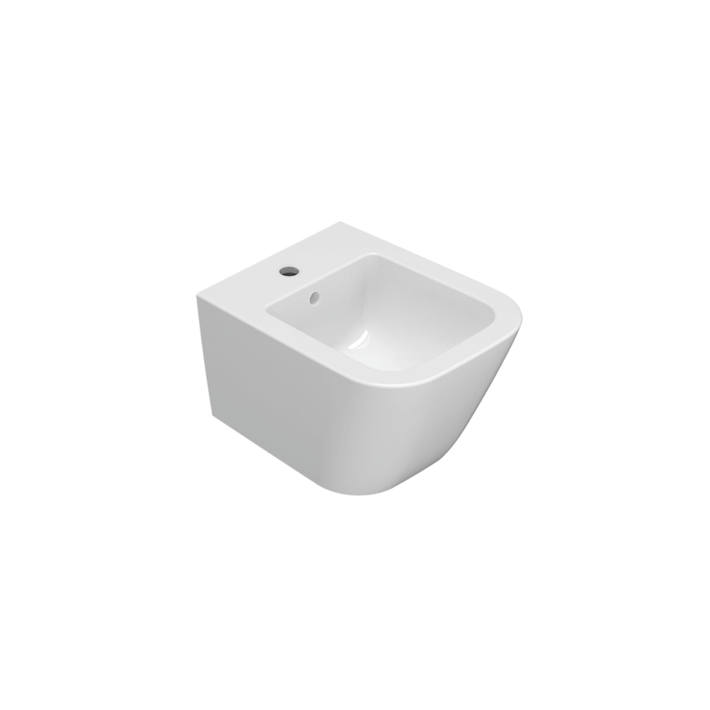 CERAMICA GLOBO Bidet sospeso in ceramica 45x37 cm Globo Stone STS11BI Bianco Ceramica